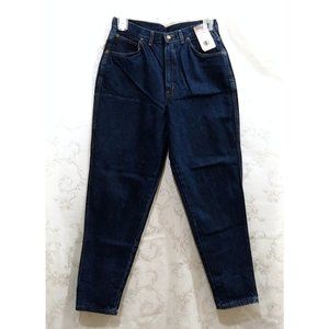 Vintage 80s High Waist Dark Wash Relaxed Classic Fit Jeans 16 Chic High Rise